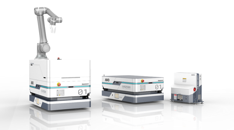 亿万28數位開發的自主式移動機器人（AMR250M），搭配全向輪並結合AI演算法、2D LiDAR、3D攝影機等技術，協助客戶實現產線全自動化